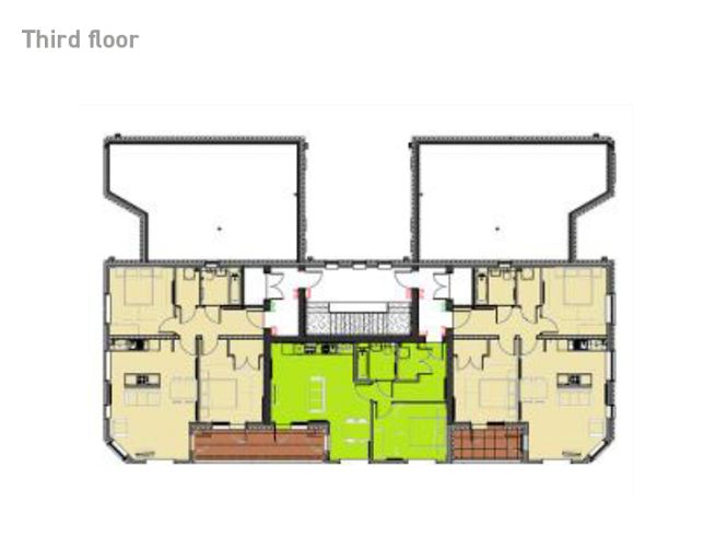 Floor plan, third floor - artist's impression subject to change